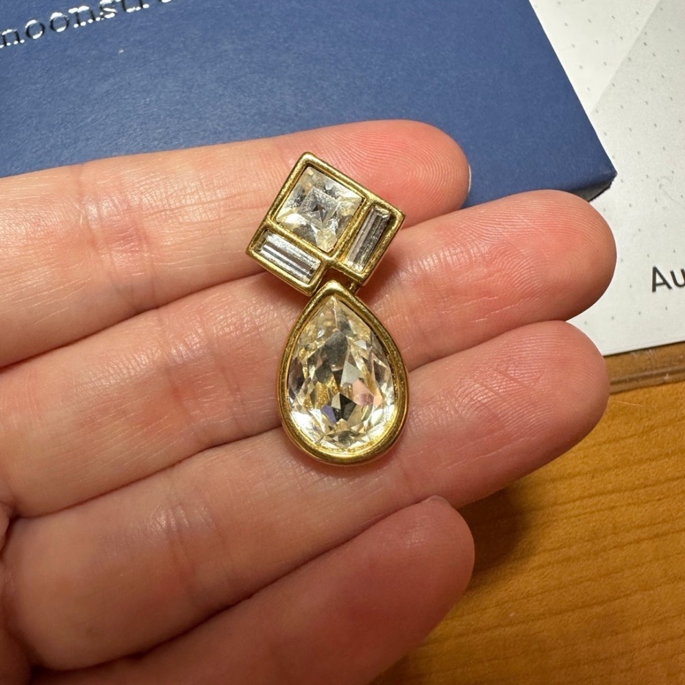 Single Vintage Swarvorski Crystal Earring
